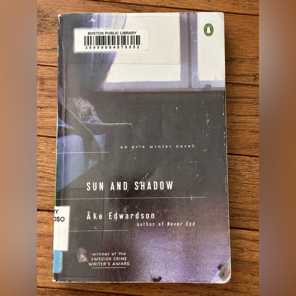 Sun and Shadow by Swedish author Åke Edwardson.